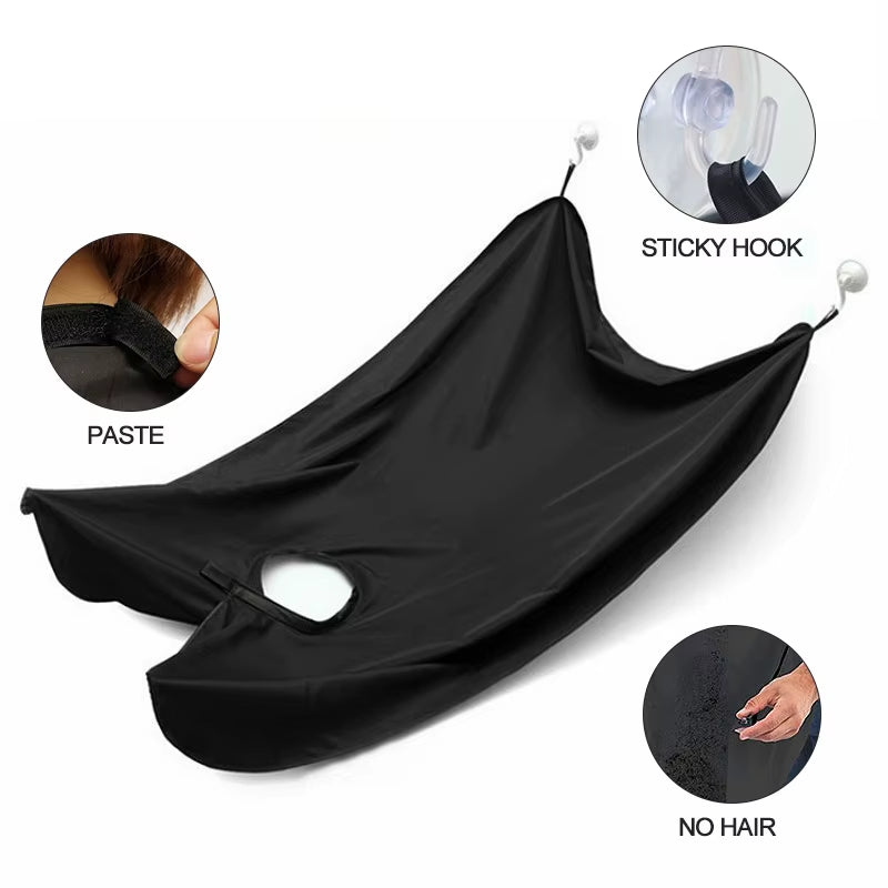 Beard Shaving Apron – No-Mess Grooming Cape with Suction Cups