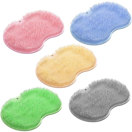 Silicone Exfoliating Shower Brush – Non-Slip Massage Scraper for Spa Bath