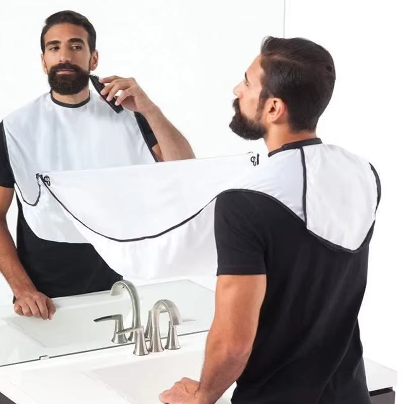 Beard Shaving Apron – No-Mess Grooming Cape with Suction Cups
