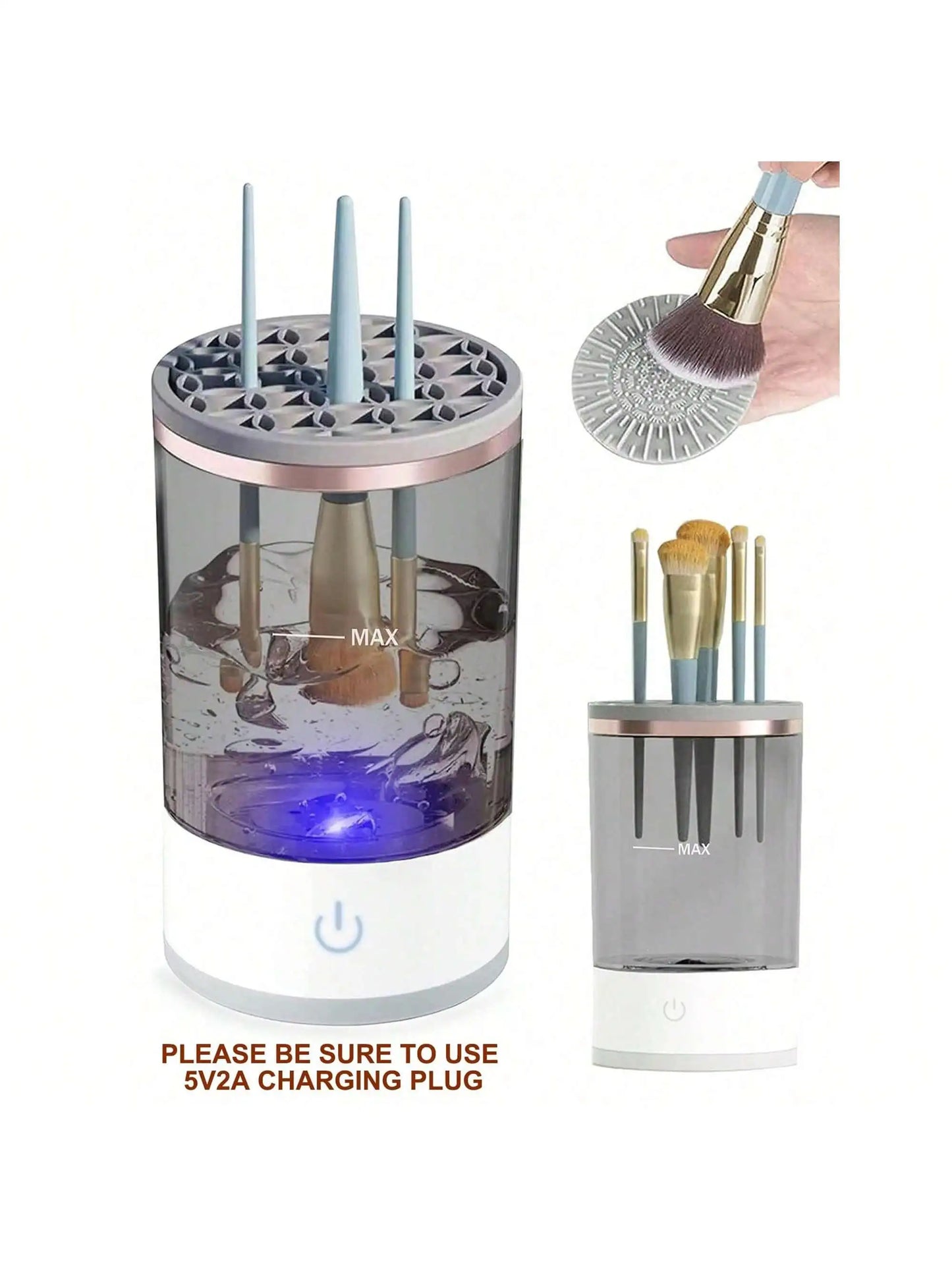 USB Electric Makeup Brush Cleaner – Quick & Portable