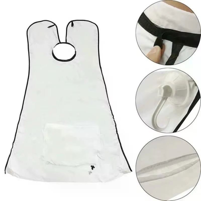 Beard Shaving Apron – No-Mess Grooming Cape with Suction Cups