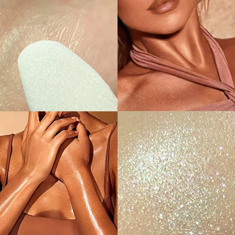 3Color Polvo De Hadas Fairy Dust Highlight Patting Shining Powder Full Body Silhouette and Collarbone Suitable for Face and Eyes