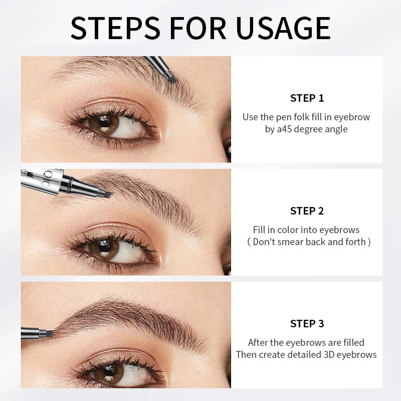 3D Waterproof Liquid Eyebrow Pencil – Long-Lasting Tattoo Effect