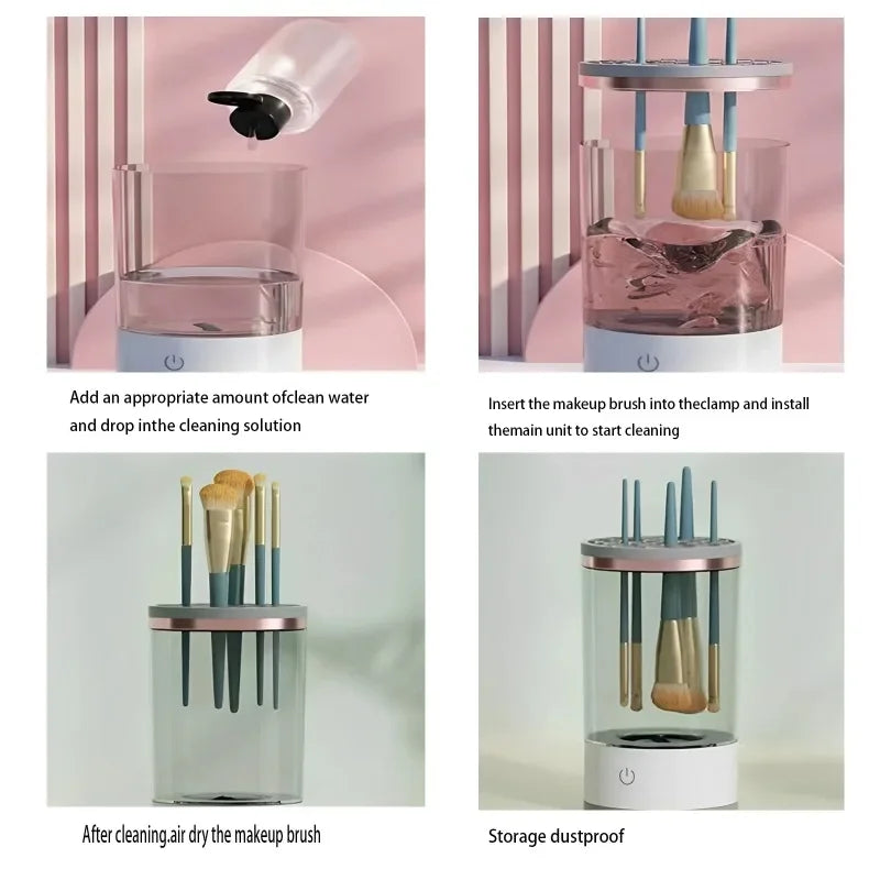 USB Electric Makeup Brush Cleaner – Quick & Portable