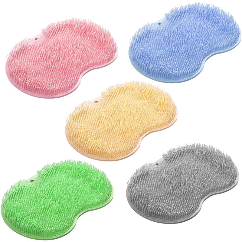 Silicone Exfoliating Shower Brush – Non-Slip Massage Scraper for Spa Bath